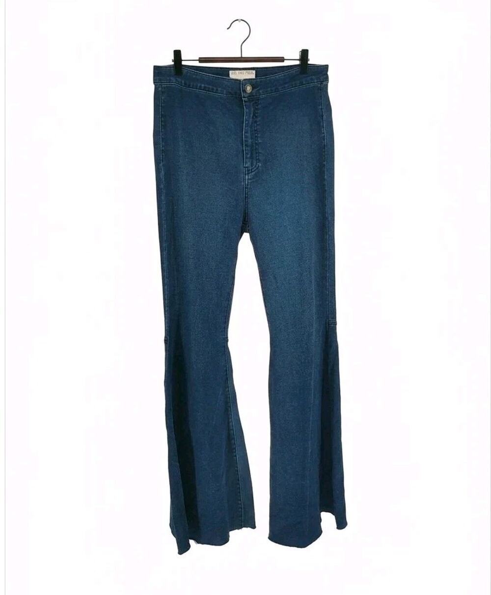 We The Free Womens 30 Just Float On Super Flare Jeans Boho Chic Hippie Western
